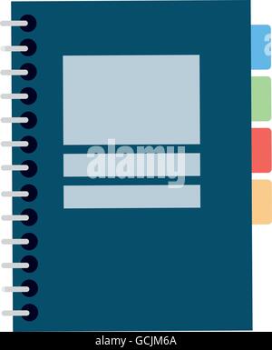 closed wired notebook icon Stock Vector