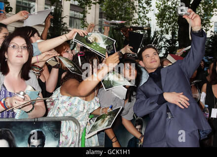 Kellan Lutz arrives for the premiere of The Twilight Saga Eclipse, at the Odeon West End in Leicester Square, central London. Stock Photo