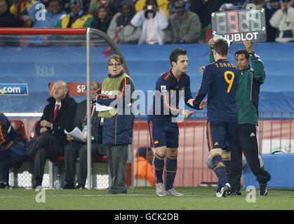 Soccer - 2010 FIFA World Cup South Africa - Quarter Final - Paraguay v Spain - Ellis Park Stock Photo