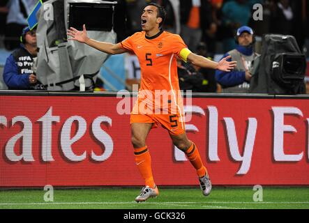 Soccer - 2010 FIFA World Cup South Africa - Semi Final - Uruguay v Netherlands - Green Point Stadium Stock Photo