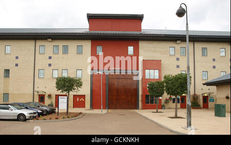 General view of Harmondsworth Immigration Removal Centre, in West Drayton. Stock Photo