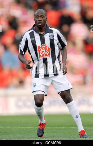 Soccer - Pre Season Friendly - Doncaster Rovers v West Bromwich Albion - Keepmoat Stadium. Youssuf Mulumbu, West Bromwich Albion Stock Photo