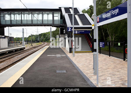 Kirkstall Forge Railway Station, opened in June 2016 Stock Photo