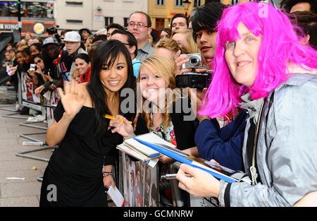 Ellen Wong arriving for the premiere of Scott Pilgrim vs The World at the Odeon, Leicester Square, London Stock Photo