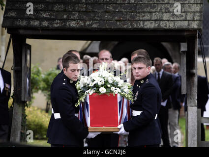 Marine Adam Brown funeral Stock Photo