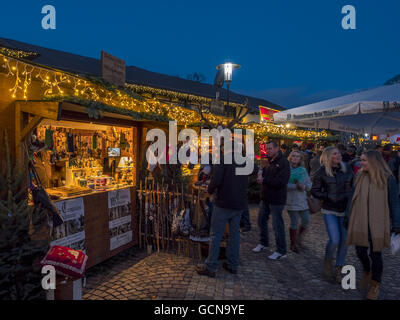 Christmas Market in Garmisch-Partenkirchen, Bavaria, Germany Stock