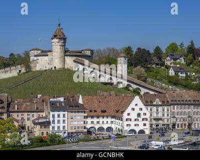 Munot Castle in Schaffhausen, Switzerland Stock Photo