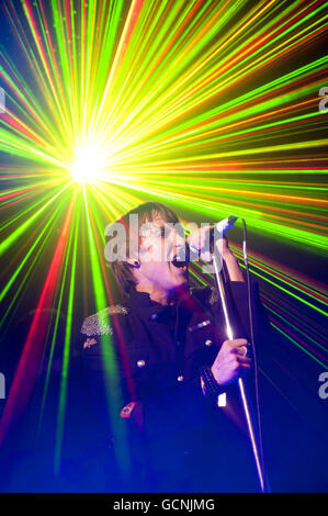 Kye Sones of Diagram of the Heart performs at the Hoxton Bar and Grill in central London. Stock Photo