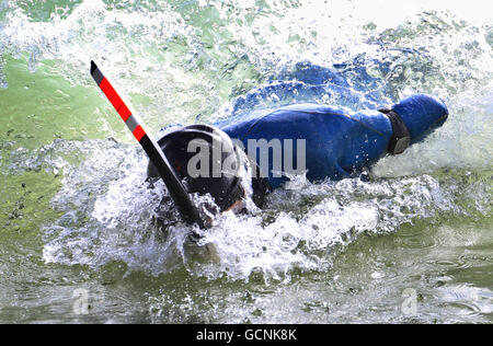 Philippe Croizon Channel swim Stock Photo