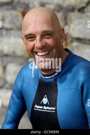 Philippe Croizon Channel swim Stock Photo