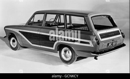 Transport - Ford Consul Cortina Estate. The Ford Consul Cortina estate car, based on the successful Consul Cortina saloon. Stock Photo