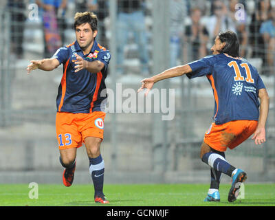 Soccer - French Premiere Division - Montpellier v AS Nancy Lorraine - Stade de la Mosson. Marco Estrada, Montpellier Stock Photo