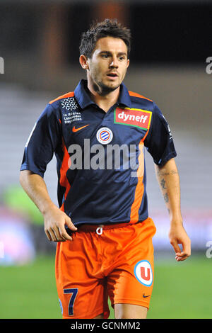 Soccer - French Premiere Division - Montpellier v AS Nancy Lorraine - Stade de la Mosson. Gregory Lacombe, Montpellier Stock Photo