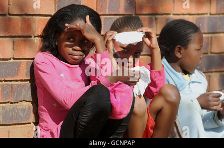 Soccer - 2010 FIFA World Cup South Africa - Children in South Africa Stock Photo