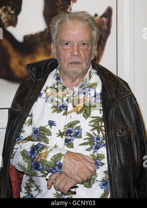 Photographer and artist David Bailey during the private view of 'David Bailey Sculpture +' at Pangolin London, York Way, London. Stock Photo