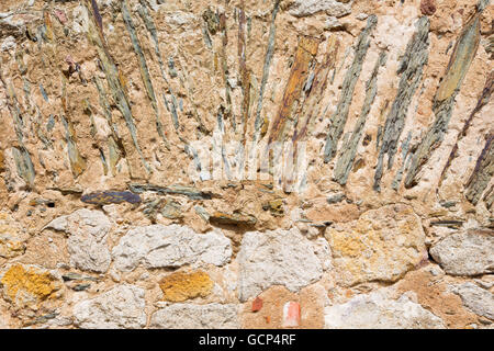 Detail of old medieval walls. Stock Photo