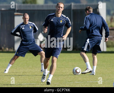 Scotland's Steven Whittaker during a training session at Strathclyde Homes Stadium, Dumbarton. Stock Photo