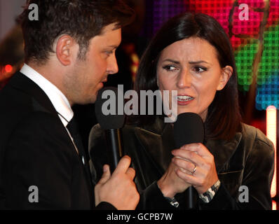 Brian Dowling, the winner, with Davina McCall during the final of Ultimate Big Brother, at Elstree Studios in Borehamwood, Hertfordshire. PRESS ASSOCIATION Photo. Picture date: Friday September 10, 2010. Photo credit should read: Yui Mok/PA Wire Stock Photo