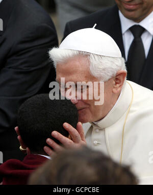 Papal visit to UK - Day Two Stock Photo