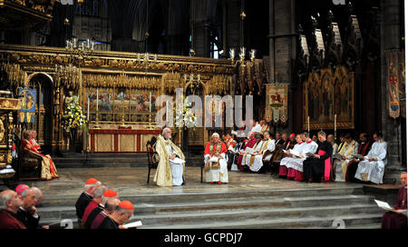 Papal visit to UK - Day Two Stock Photo