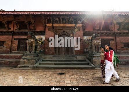 Women in Patan Stock Photo