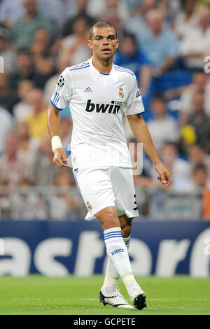 Soccer - UEFA Champions League - Group G - Real Madrid v Ajax - Santiago Bernabeu. Pepe, Real Madrid Stock Photo