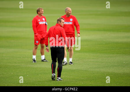 Soccer - UEFA European Under 21 Championship 2011 - Qualifying - Group 9 - England v Lithuania - England Training and Press C... Stock Photo