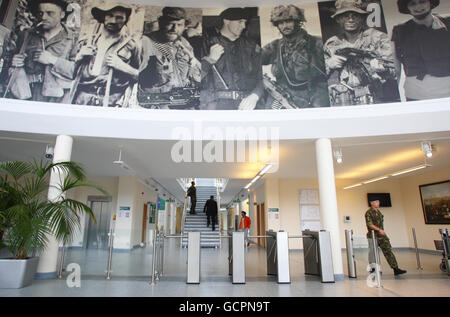 The Blenheim Building, part of the new 44m headquarters for the British Army's land forces in Hampshire, which was officially opened today. Stock Photo