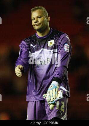 Soccer - npower Football League Championship - Middlesbrough v Burnley - Riverside Stadium. Brian Jensen, Burnley goalkeeper Stock Photo