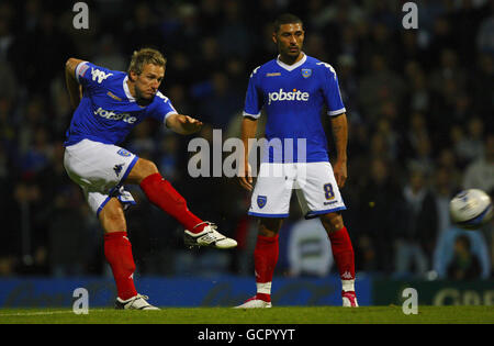 Soccer - npower Football League - Championship - Portsmouth v Leicester City - Fratton Park Stock Photo