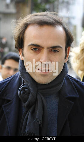 Nicolas Granatino arrives to hear the ruling on his divorce case with Katrin Radmacher at the Supreme Court in London. Stock Photo