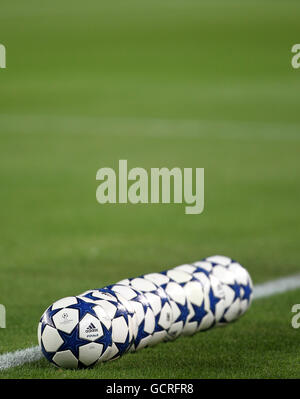 Soccer - UEFA Champions League - Group D - Barcelona v FC Copenhagen - Camp Nou. A general view Adidas Finale Football Stock Photo