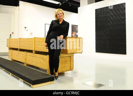 Kay Saatchi presents Anticipation, a collection of some this year's best contemporary art with London based artists, curated by Kay Saatchi and Catriona Warren at Selfridges, central London. Stock Photo