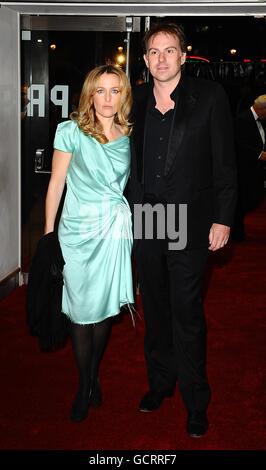 Gillian Anderson and husband Clyde Klotz arriving for the UK Premiere ...