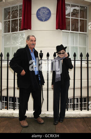 John Lennon blue plaque Stock Photo