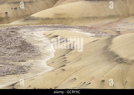 The Painted Hills in Oregon is one of the three units of the John Day Fossil Beds National Monument. Stock Photo