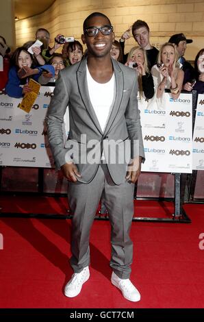 Tinie Tempah arriving for the 2010 Mobo Awards, at the Echo Arena, Monarchs Quay, Albert Dock, Liverpool. Stock Photo