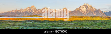 Sunset on Grand Teton National Park Stock Photo - Alamy