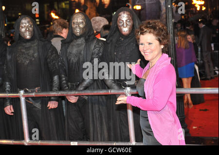 Imelda Staunton, who stars as Dolores Umbridge, arriving for the world premiere of Harry Potter and the Deathly Hallows. Stock Photo
