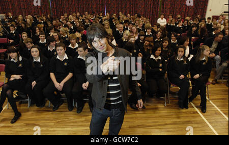 Brian Cox lecture Stock Photo