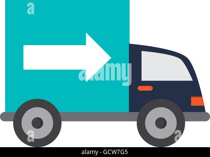 truck transportation delivery icon Stock Vector
