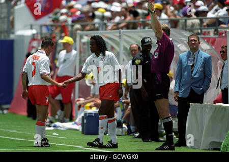 Soccer - World Cup USA 1994 - Group F - Morocco v Netherlands - Citrus Bowl, Orlando Stock Photo