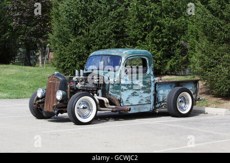 Truck- Rat Rod Pickup. Beavercreek Popcorn Festival. Beavercreek, Dayton, Ohio, USA. Stock Photo