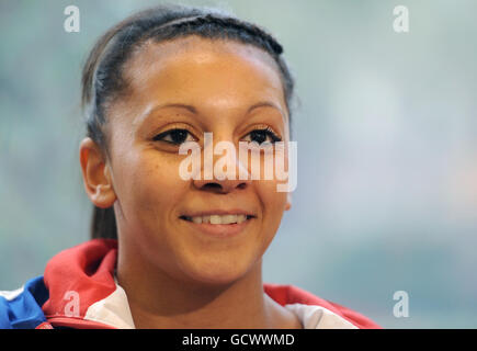 Sport - Olympic Photocall - Holiday Inn Kensington Forum. British gymnast Becky Downie during a photo call at the Holiday Inn Kensington Forum, London. Stock Photo