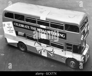 Royalty - Charles, Prince of Wales and Lady Diana Spencer Wedding - London Stock Photo