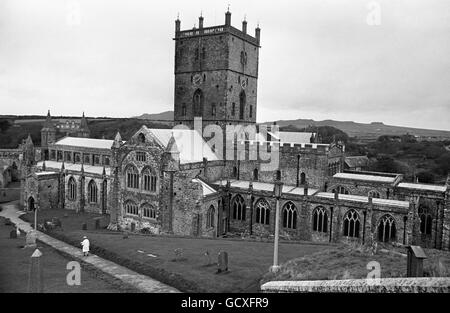 St. David's Cathedral - Pembrokeshire. St. David's Cathedral, Pembrokeshire. Stock Photo