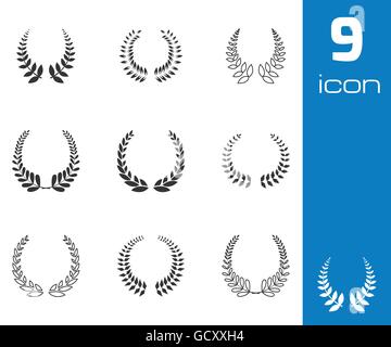 Laurel wreath icon set Stock Vector Image & Art - Alamy