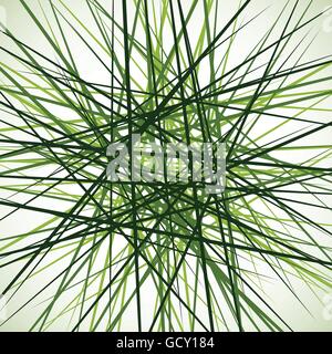 Random chaotic intersecting lines. Abstract geometric monochrome illustration. Stock Vector