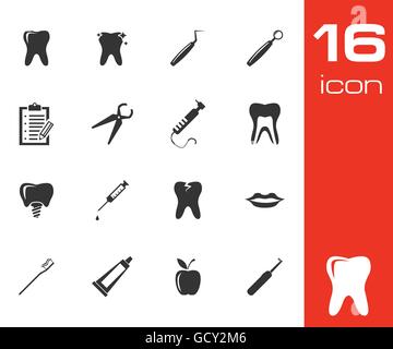 Cavity tooth icons set 9 vector Stock Vector Image & Art - Alamy