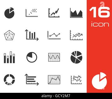 Bar chart icon set. Chart icon set. Statistics and analysis. Editable ...